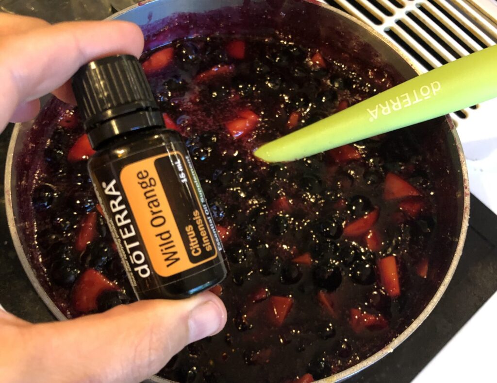 blackberry jam on a harvest season